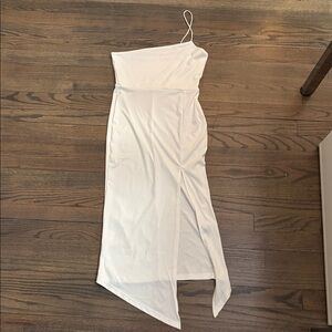 SHEIN Cream Midi Dress